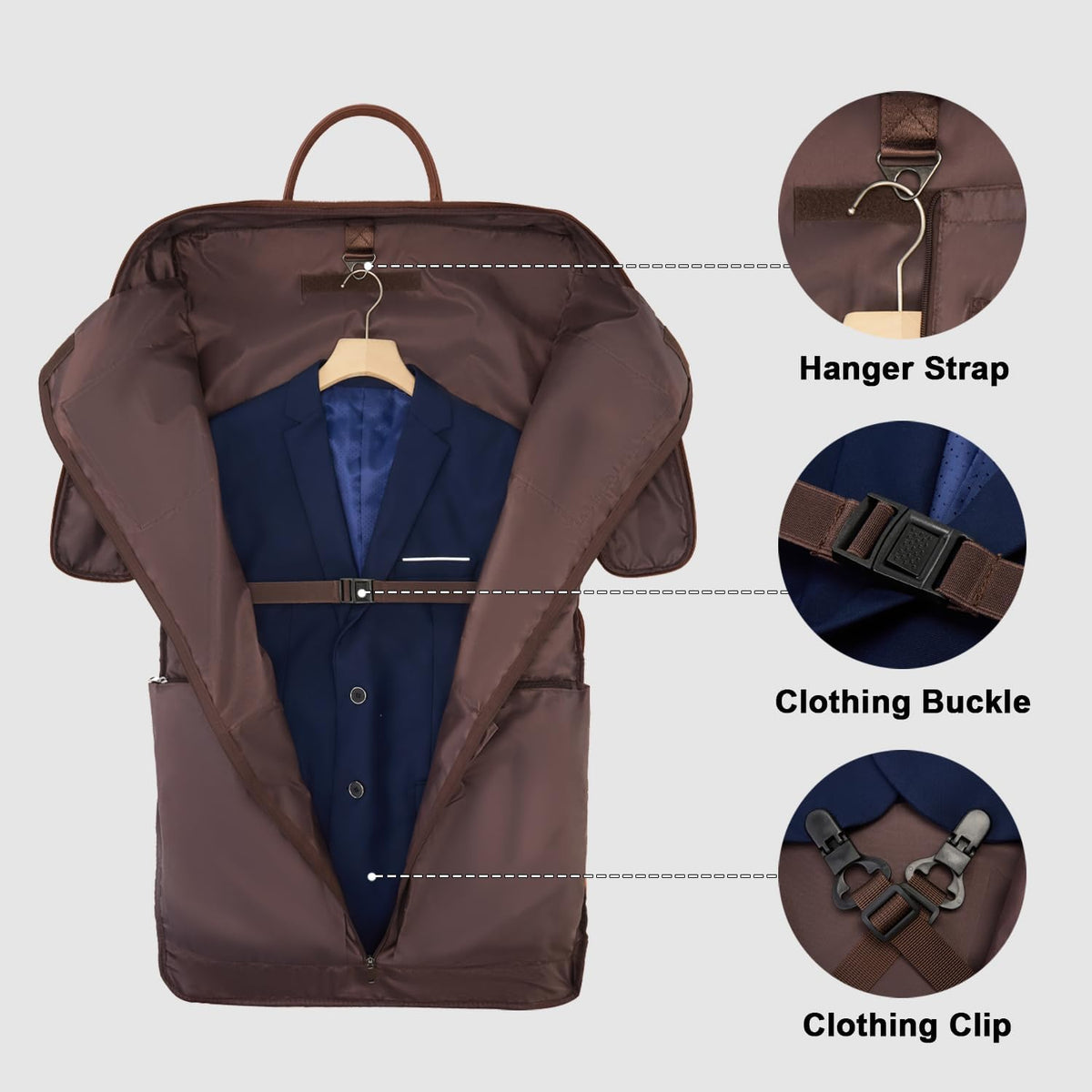 Premium Travel Garment Bag - Stylish Carry-On Solution for Men and Women