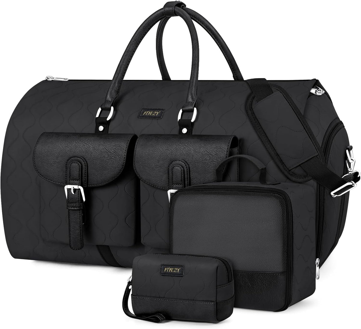 Garment Bag for Travel Convertible Carry on Travel Duffel Bag for Men Women