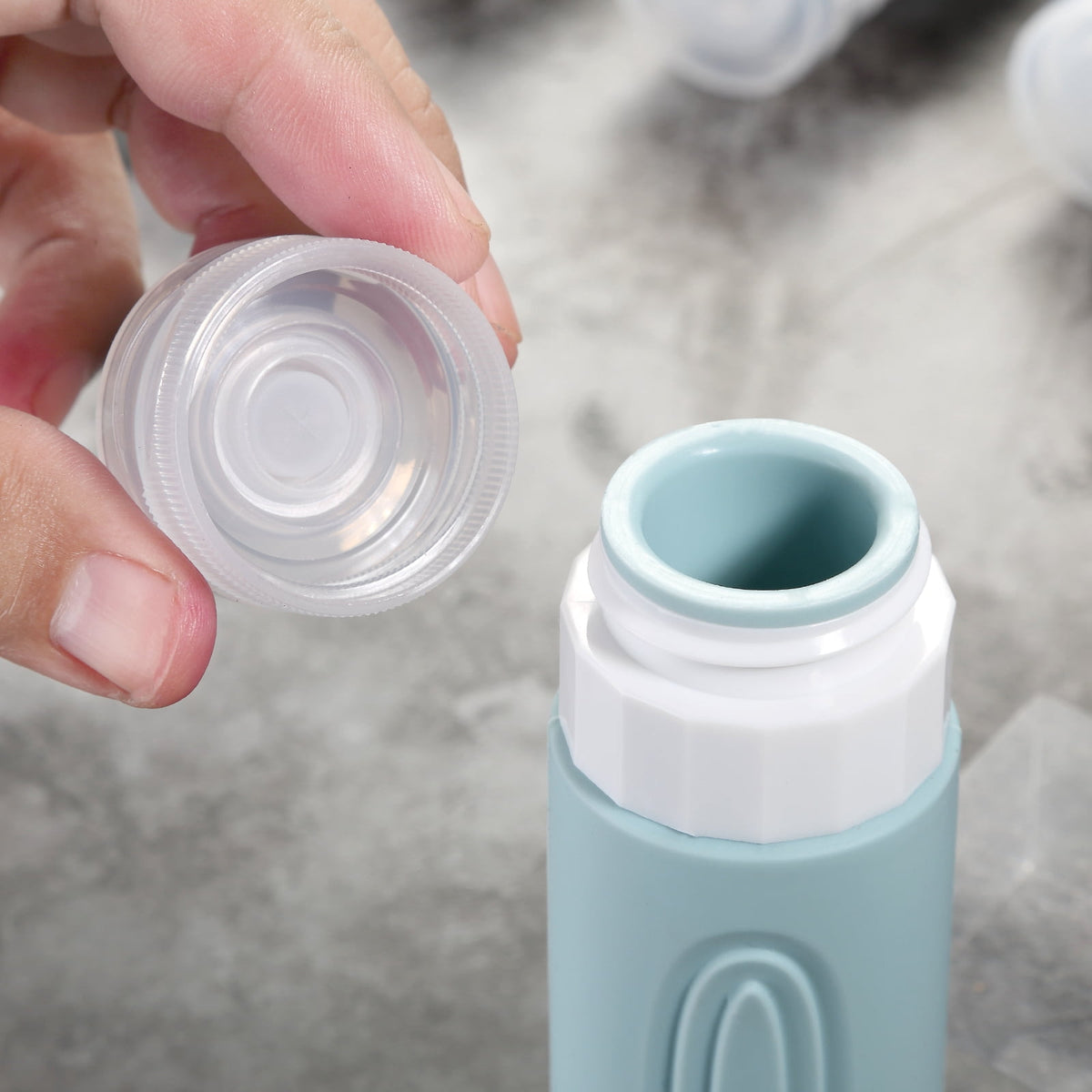 Ultimate Travel Bottles for Toiletries - TSA Approved 3oz Silicone Containers, Leak-Proof & Refillable, Perfect for Shampoo, Conditioner & Lotion (4 Pack)