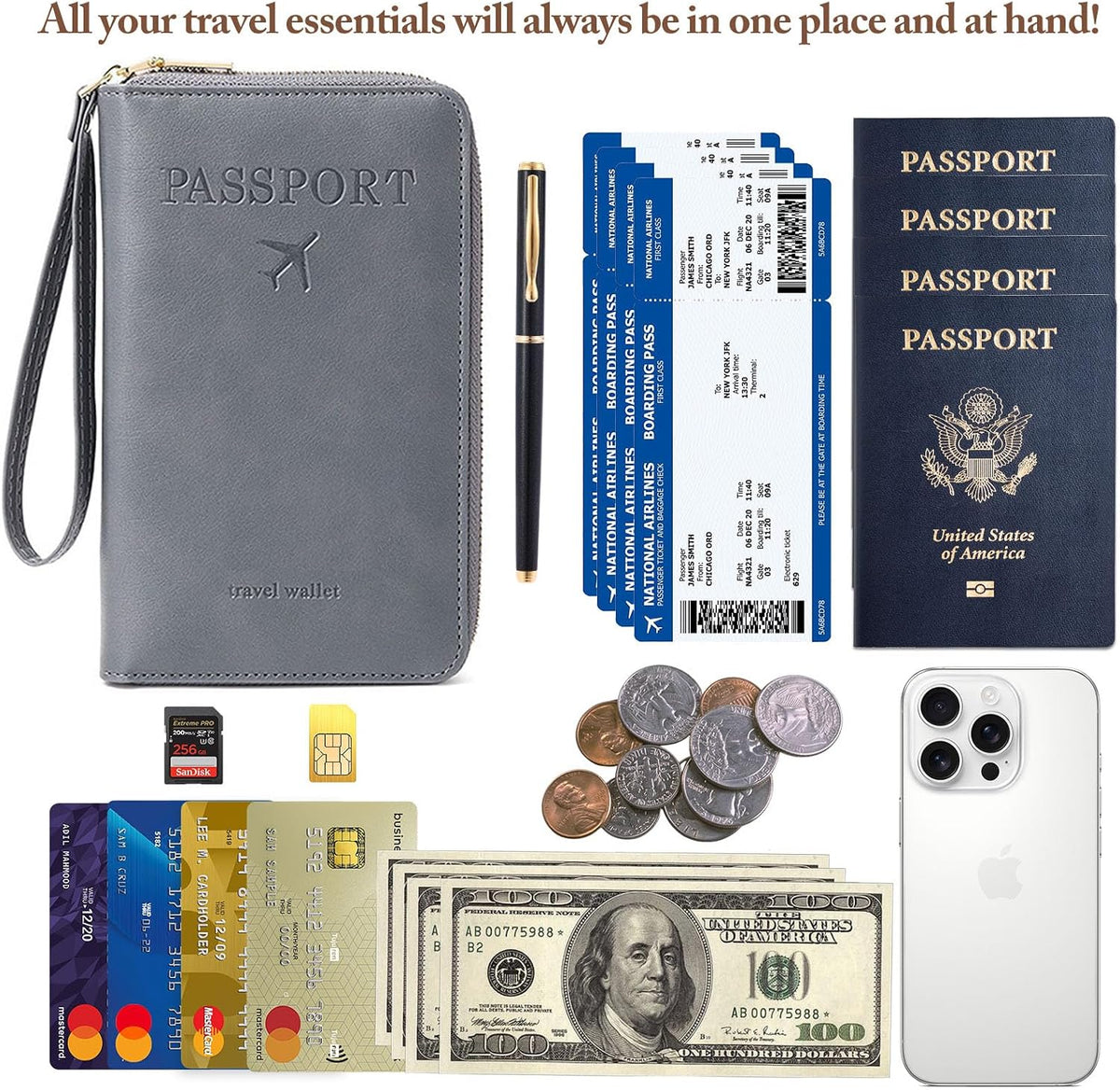 Ultimate RFID Blocking Passport Holder: Stylish and Multi-Functional Travel Wallet for Men and Women