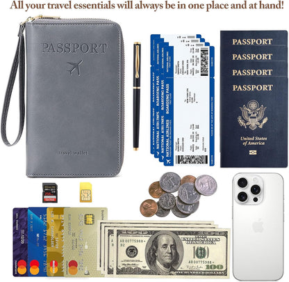 Ultimate RFID Blocking Passport Holder: Stylish and Multi-Functional Travel Wallet for Men and Women