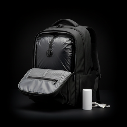 Vacuum Backpack for Travel, Vacuum Seal Carry on Backpack with Vacuum Compression, Vacuum Travel Backpack with Pump for Women Men Airline Approved Air Backpack Vacpack for Work College Daypack Black