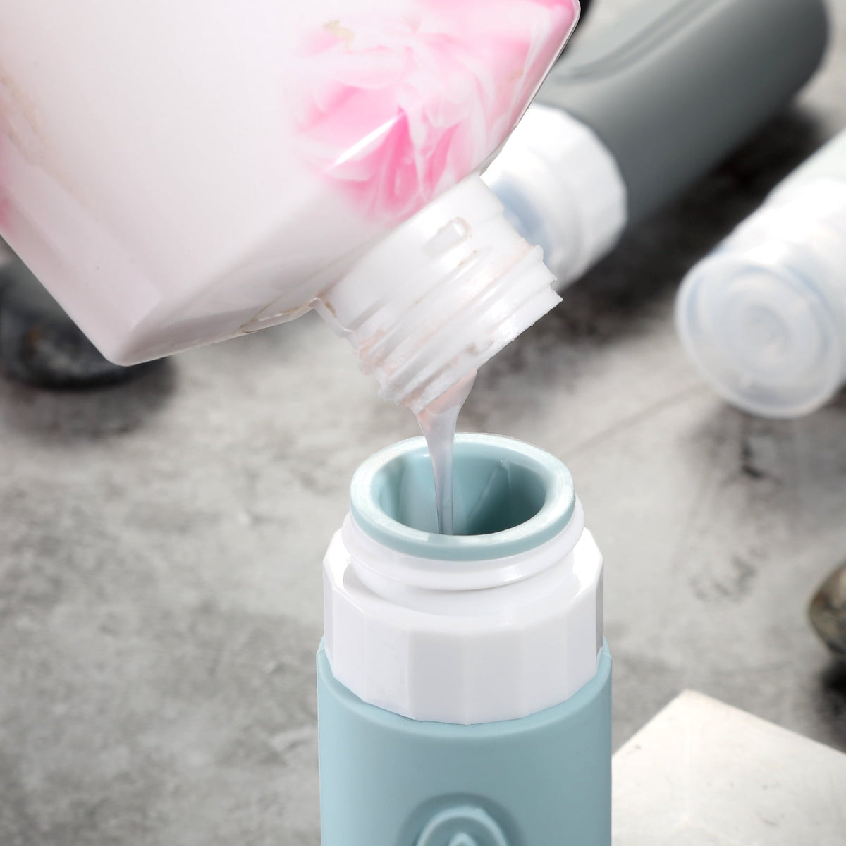 Ultimate Travel Bottles for Toiletries - TSA Approved 3oz Silicone Containers, Leak-Proof & Refillable, Perfect for Shampoo, Conditioner & Lotion (4 Pack)