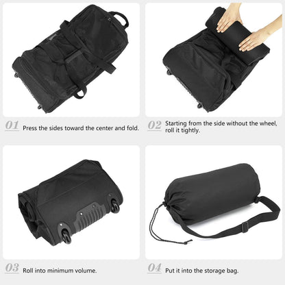 Ultimate 30" Large Rolling Travel Duffle Bag with Wheels - Expandable 85-100L Soft Luggage for Men and Women, Perfect for Camping and Adventure