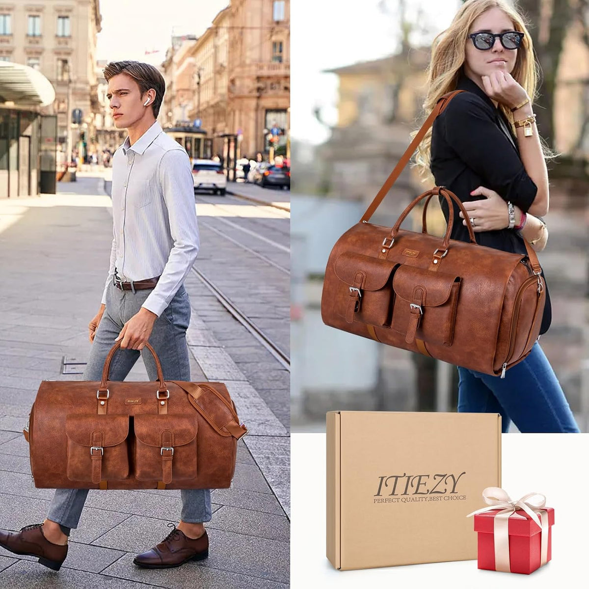 Elevate Your Travel Experience with the ITIEZY Convertible Garment Bag - Stylish Duffel for Men and Women